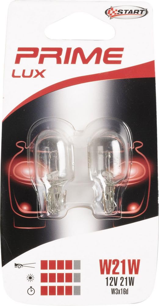 START Paire d'ampoules halogènes en verre W21W 12V 21W W3x16d pour voiture