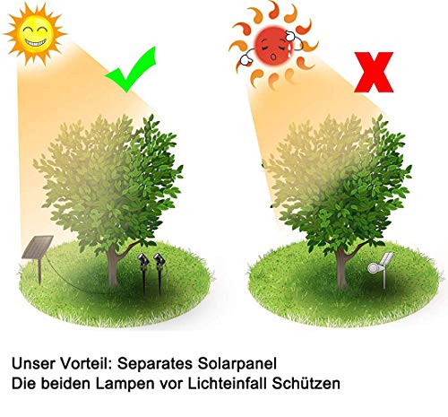 Solarstrahler DINGLILIGHTING DLLT Solar Lampe für den Garten