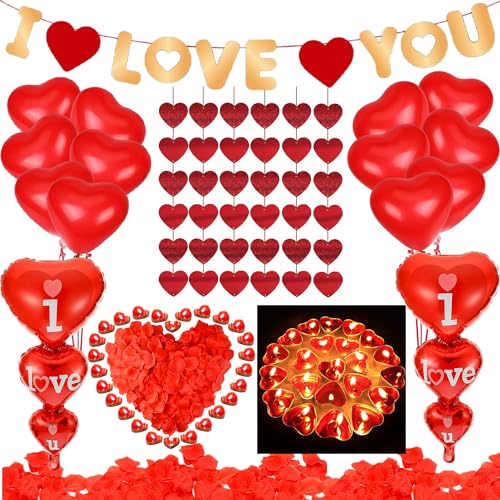 Romantic Decorations, Candles Petals Balloons Decorations Kit