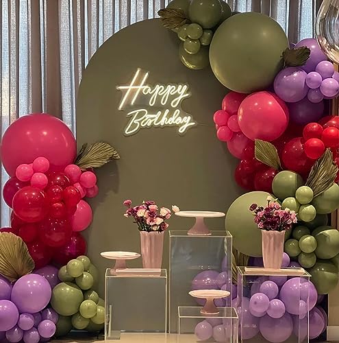 Image of KALOR 10 Inch Hot Pink Balloons, 100 Pcs Latex Helium Balloons for Kid's Birthday Party Baby Shower Wedding Graduation Graduation Party Decorations
