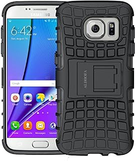 ALDHOFA Galaxy S7 Case, Heavy Duty Shock Proof Phone Case, Dual Layer Protection Cover with Built-in Kickstand for Samsung Galaxy S7 -Black