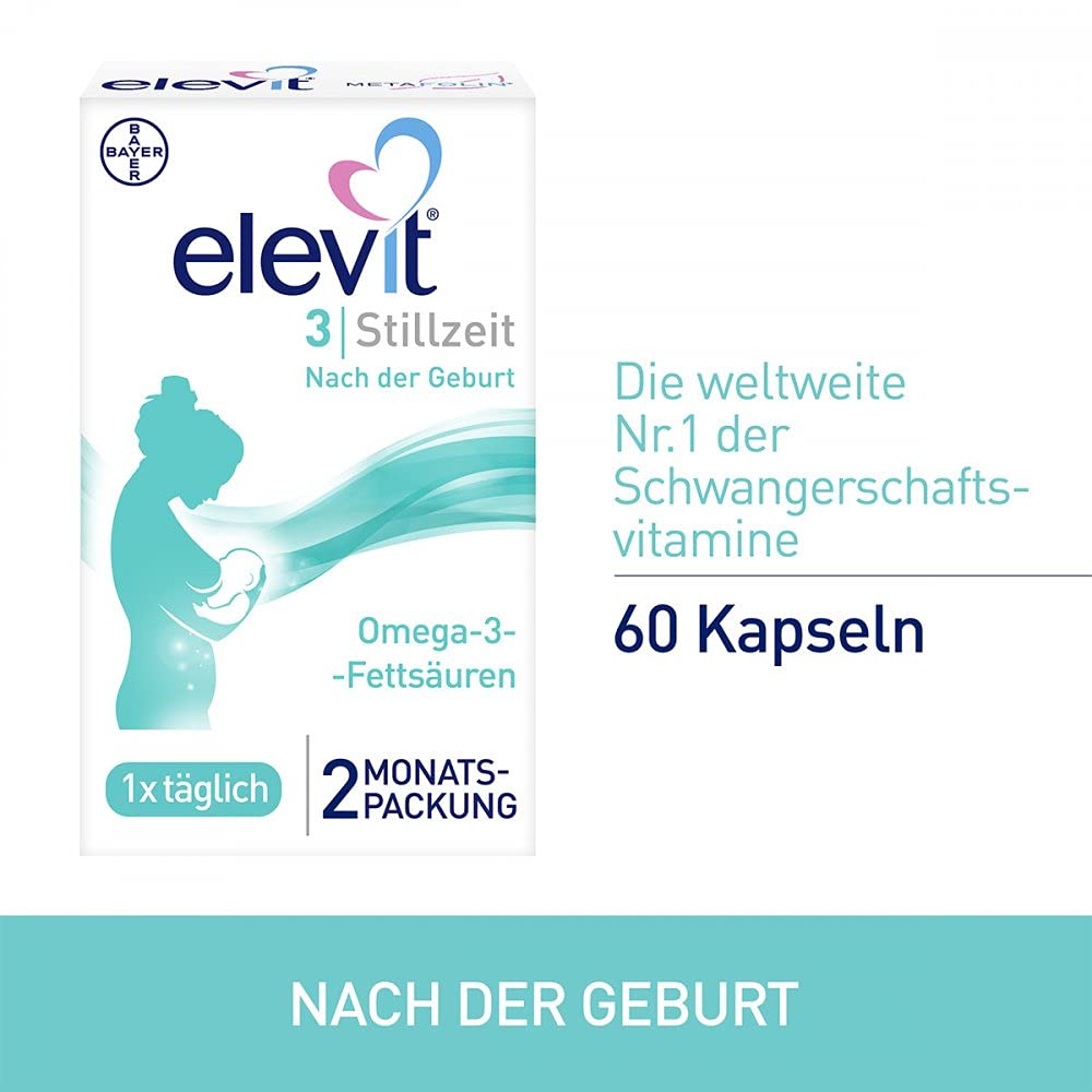 Elevit 3 Stillzeit Kapseln, 60 St. Kapseln
