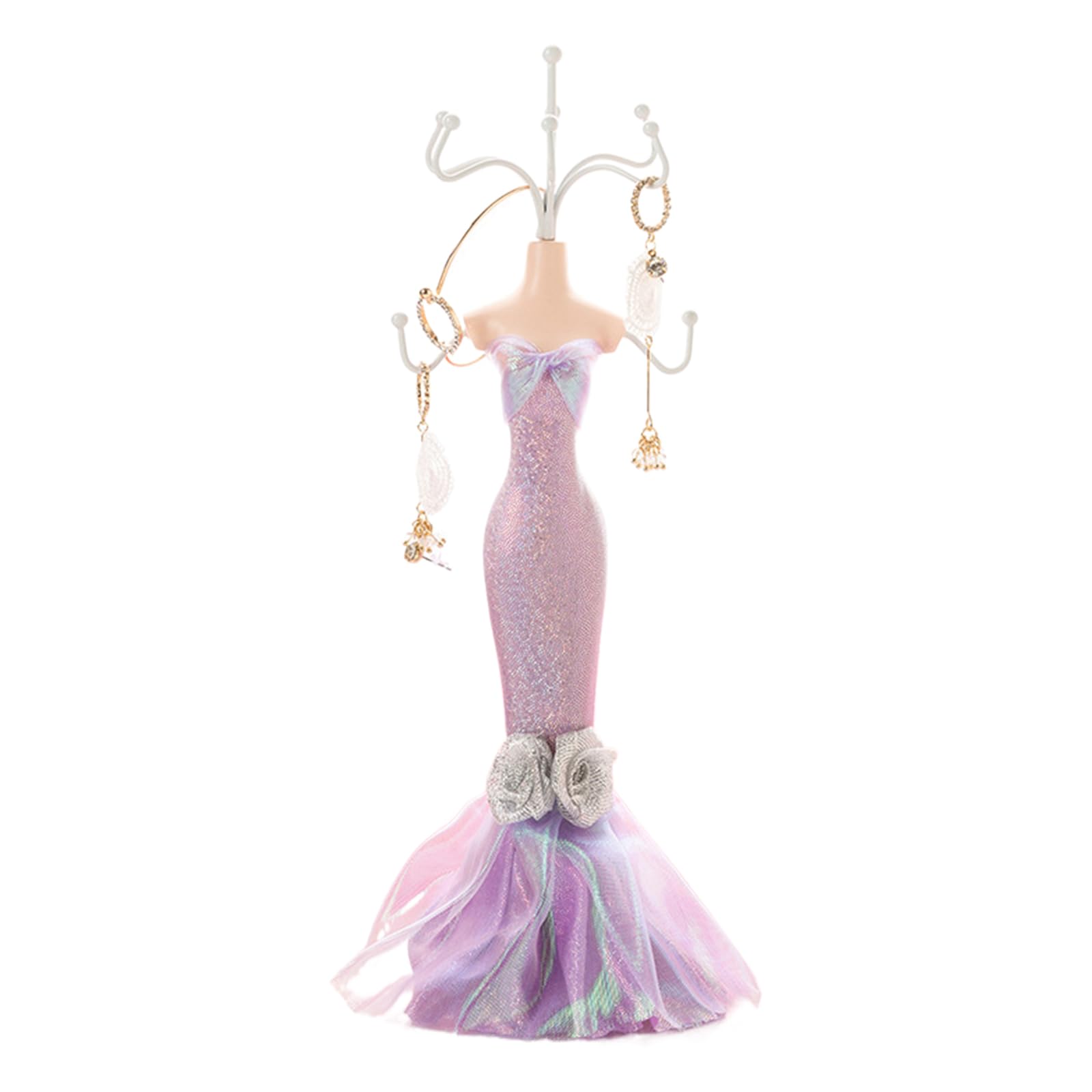 HDOYTXXM Modern Jewelry Storage Stand Stylish Iron Display Rack Fashionable Organizer Doll Model Stand Display