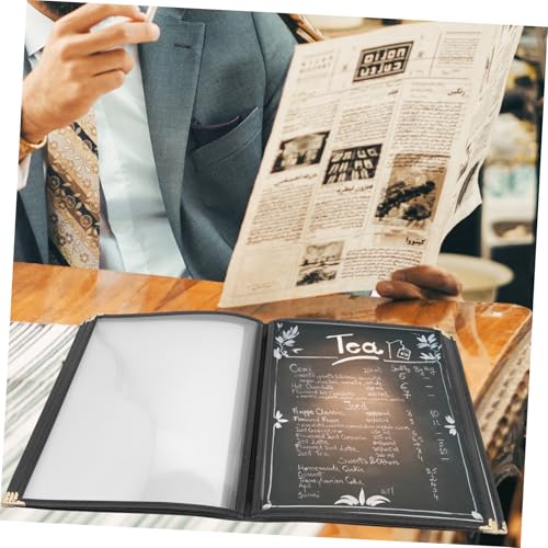 Accessoire restaurant indispensable avec ce protège-menu transparent de bar - 5
