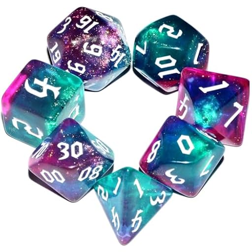 Dzxin Dados de rol, 7 PCS Dados DND para Juegos de Mesa de rol, Dungeons and Dragons (Azu+Morado) | Ya disponible en tu tienda friki favorita! En mundofriki.es! Dzxin Dados de rol, 7 PCS Dados DND para Juegos de Mesa de rol, Dungeons and Dragons (Azu+Morado) | Ya disponible en tu tienda friki favorita! En mundofriki.es!