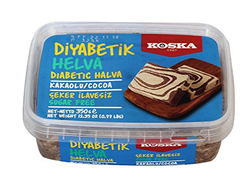 Koska Diabetic Halva with Pistachio 350 Gr / 12.35 Oz (No Sugar Added)