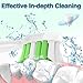 Aoremon Replacement Heads for Philips Sonicare Toothbrush Heads - Compatible with Phillips Sonicare W HX6062/65 & All Snap-on Electric Toothbrush Models, White Pack of 10