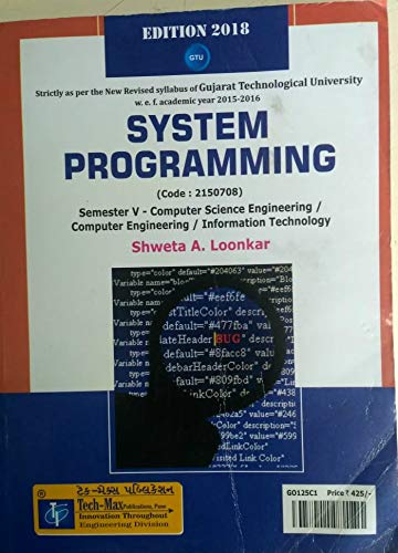 Buy System Programming (Code : 2150708) Semester V - Computer Science ...