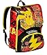 Seven Erweiterbarer Schulranzen POKEMON – PIKACHU, ab 1. Klasse, Schulrucksack mit Extra Volumen; Geräumige Schultasche für Mädchen und Jungen, mit Trinkflaschenfach, gelb-rot