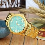 Uhrwerk: Quarz Neue Marke 3 Augen Gold Genf Casual Quarzuhr Frauen Edelstahl Kleid Uhren Relogio Feminino Damen Uhr Heißer Gold Mintgrün