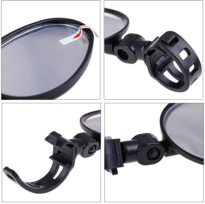 Espejo portátil para bicicleta manillar ajustable y espejo retrovisor de motocicleta 4