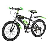 RibasuBB 20 Inch Mountain Bike for Kids, Double Brake Bicycle High Carbon Steel Kids' Bicycles for Boys Girls Ages 8-12 Year Old