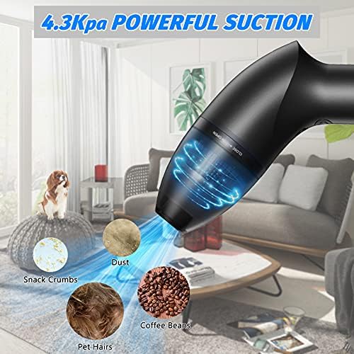 Hayousui 4.3Kpa Keyboard Vacuum Cleaner Mini：Handheld Computer Vacuum Cordless for Car Laptop Sewing Machine Portable Keyboard Vac USB Desk Crumbs Dust Cleaners 1