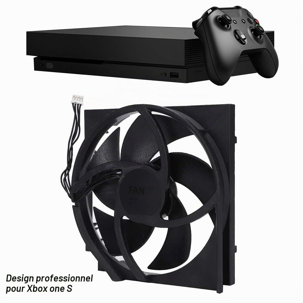 Remplacement du Ventilateur de Refroidissement Interne pour OEM One S, avec Tournevis 5 Lames 4 Broches, matériau ABS