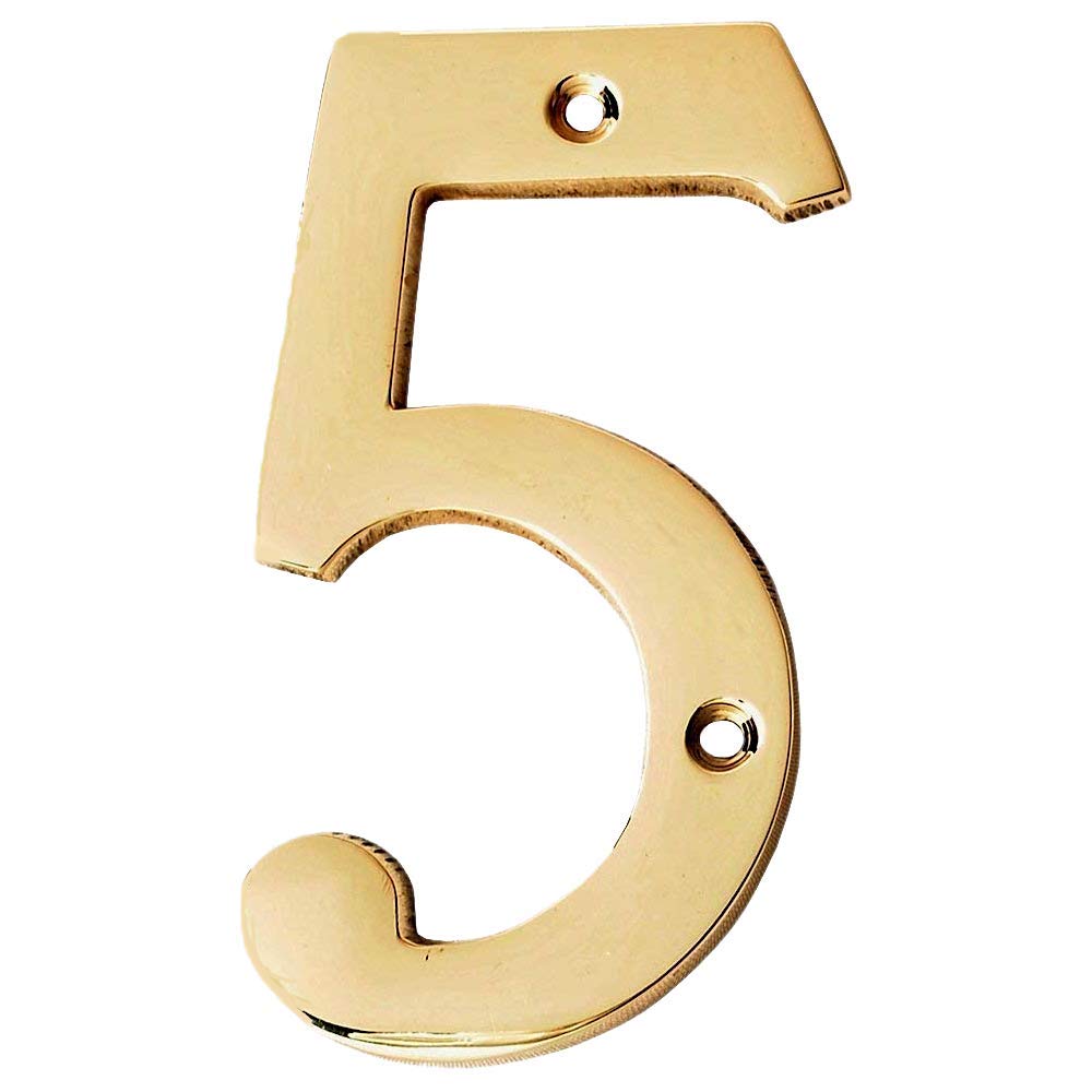 A10SHOP Motif 4-Inch Brass Letters Mailbox Decor Address Signs For Houses Outdoor Wall Decor Mailbox Numbers House Address Numbers For Outside Address Sign for Door Numbers (Polished, Number 3) — Amazon image 9