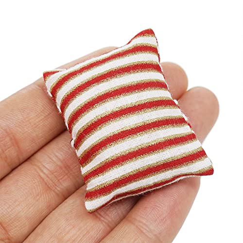 Odoria 1/12 Cadeira de Braços Miniatura Recliner Móveis para Casa de Bonecas Acessórios, Listras
