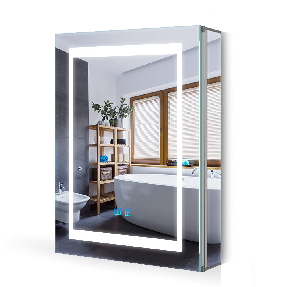 Buy Quavikey® Bathroom Mirror With LED Light And Shaver Socket