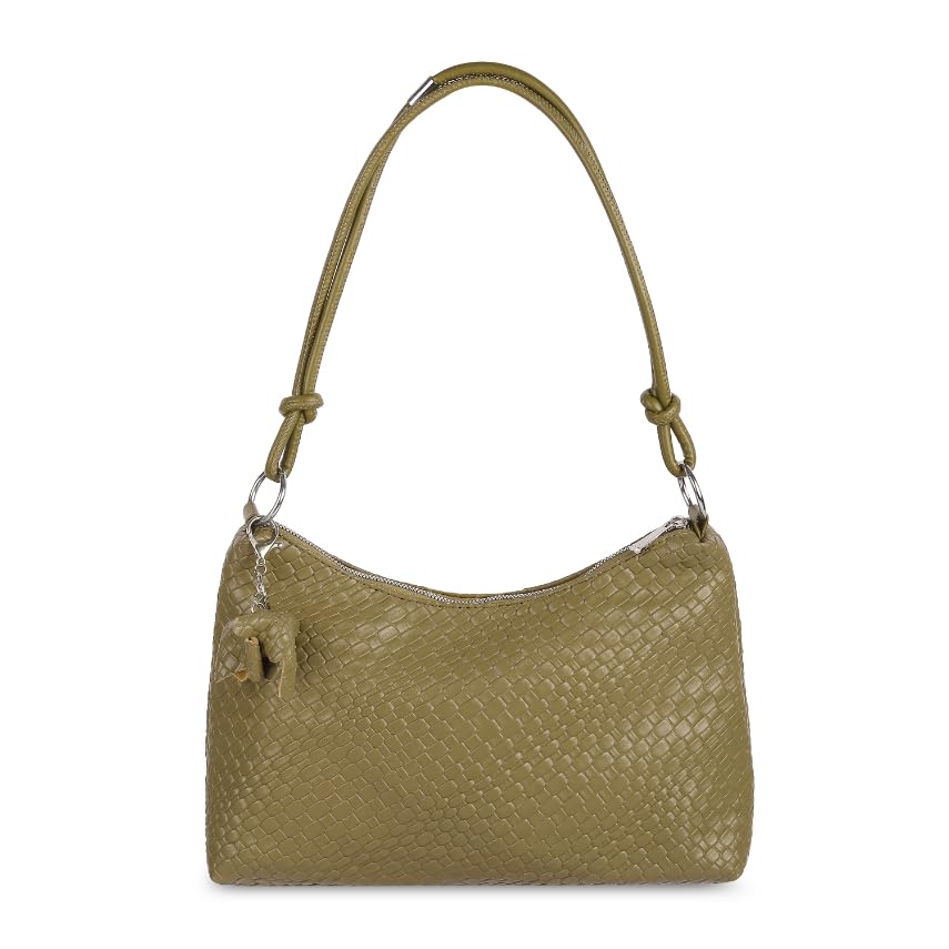 Mochi Women Green Sophisticated Textured Shoulder Bag (66-202) (B0D7NQ7NZ9) Amazon Price History, Amazon Price Tracker