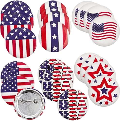 4 juillet boutons patriotiques et épingles fantaisie pour customiser vos tenues de fête
