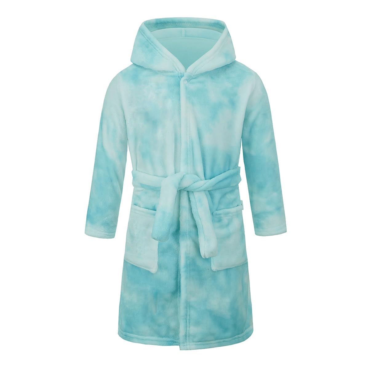 YOLIA Unisex Kinder Roben Niedlich mit Kapuze Nachtwäsche Weichem Fleece-Bademäntel Housecoat Kleider