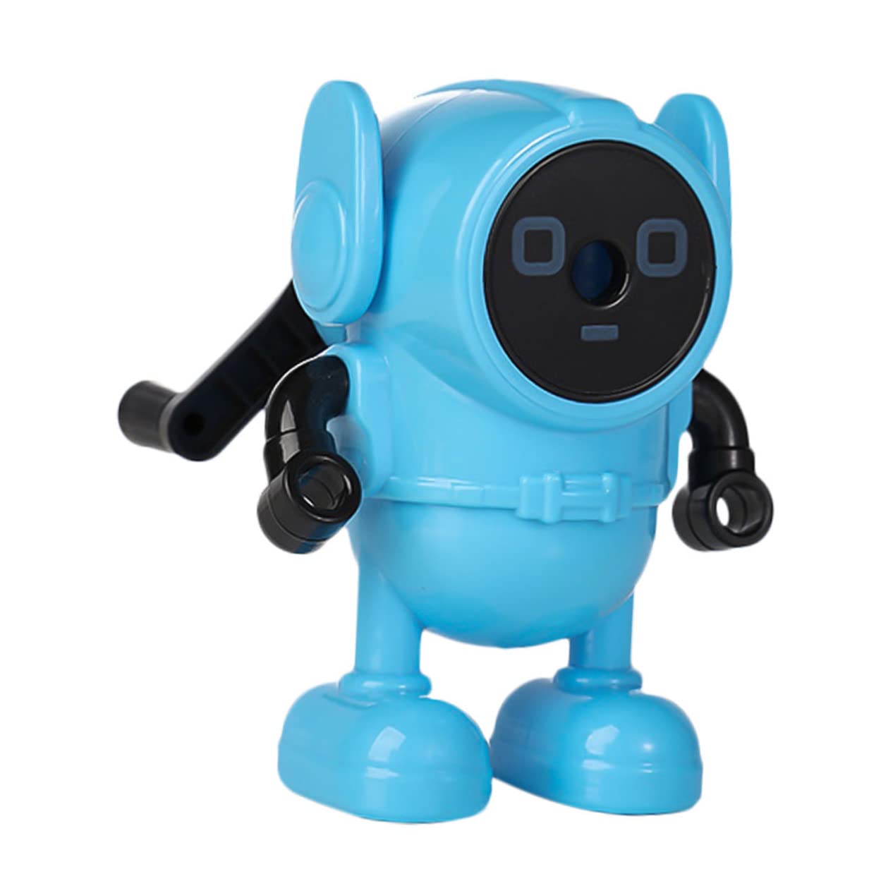 Angoily Cartoon Robot Manual Pencil Sharpener for Students Cute and Compact Hand Crank Sharpener