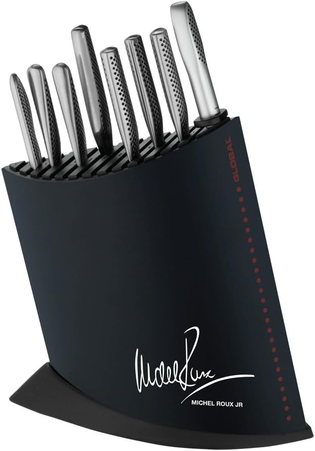 Knives by Michel Roux Jr 10 Piece Knife Block Set, Black