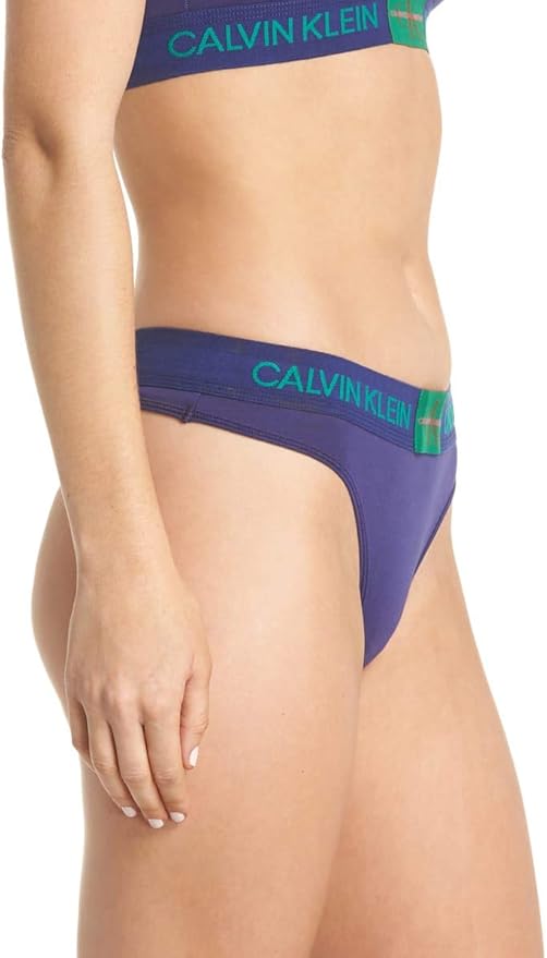 calvin klein monogram thong black