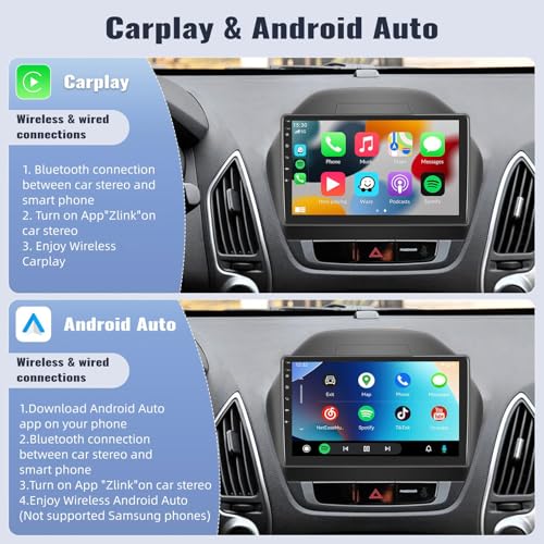 Autoradio Android 15 Hyundai IX35 2011 2012 2013 2014 GPS Bluetooth écran tactile 2K - 3