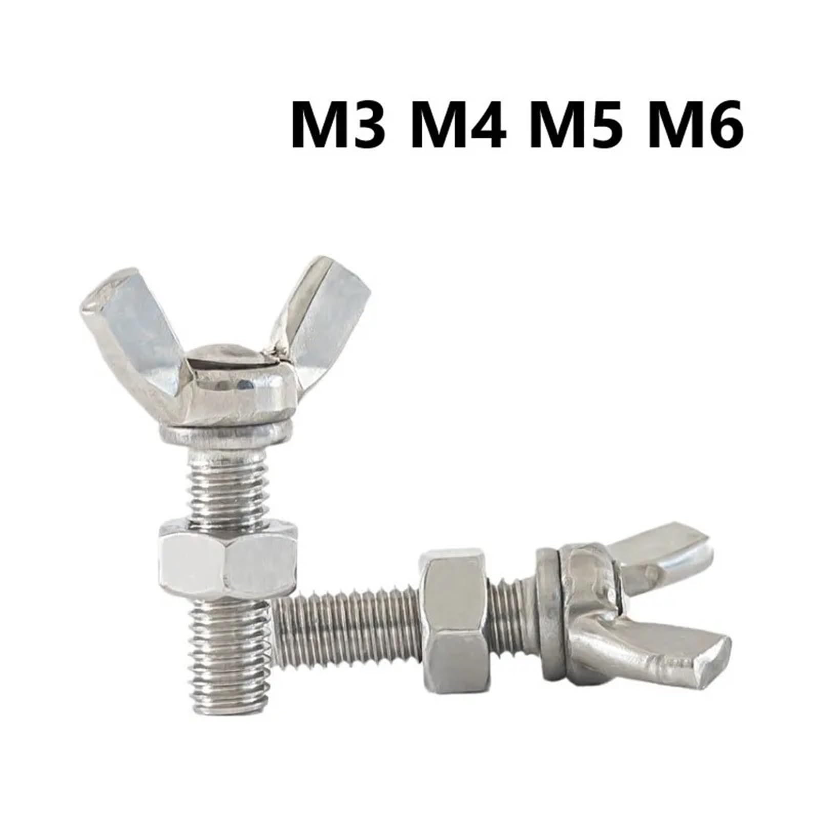 Jeu d'écrous à Oreilles et de boulons en Acier Inoxydable 304, M3-M6 for Machines