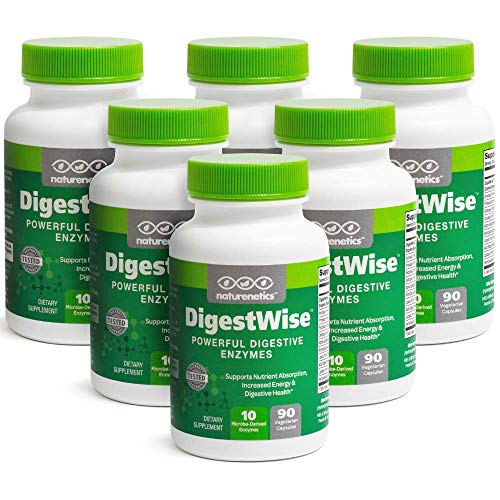 DigestWise Digestive Enzymes - 10 Powerful Vegan Enzymes to Support