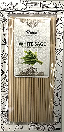 Balaji - Finest Colour Incense Sticks 145 Grams Pack - (White Sage)