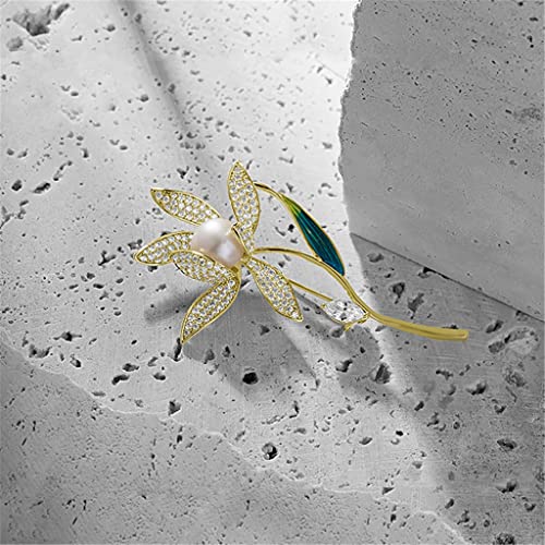 Broche de perles d'eau douce en cadeau idéal avec son épingle de corsage - 4
