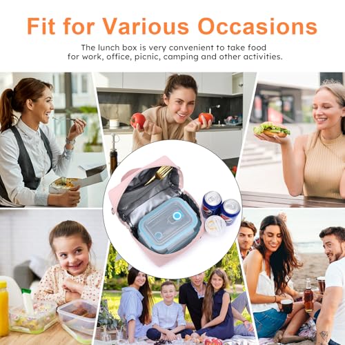 Image of NOL Natural Organic Lifestyle Insulated Lunch Bags for Women Cooler Bag Lightweight Nylon Waterproof Lunch Box For Work