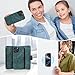 Asuwish Phone Case for iPhone 16 Pro Max 6.9 inch Zipper Wallet Detachable Magnetic Cover with Tempered Glass Screen Protector Crossbody Lanyard Card Holder i Phone16 16Pro i16 ProMax 16ProMax Blue