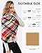 Passionbility Women's Fall Winter Scarfs for Women - Plaid Cozy Scarf Chunky Large Blanket Wrap Shawl Scarves