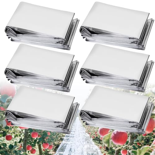 RAINFOLW 6 PCS Reflective Mylar Film - Mylar Blankets for...