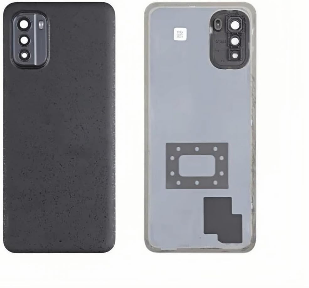 Compatible Rear Glass Panel for Nokia G60 Model TA-1479 / TA-1481 – Battery Door Back Cover, Battery Back Cover Housing Replacement Part (Black)
