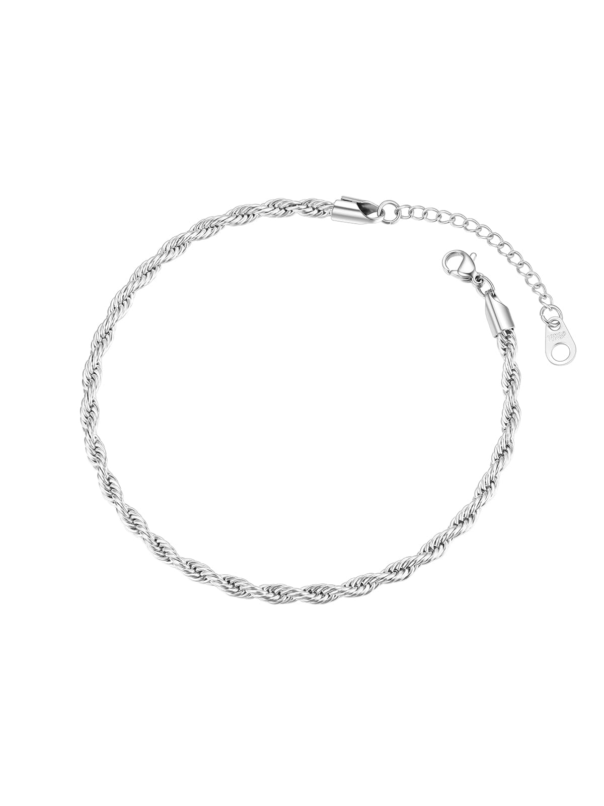 FOCALOOK 14K Gold Plated Anklets for Women, Plus Size Anklet Bracelet Chain