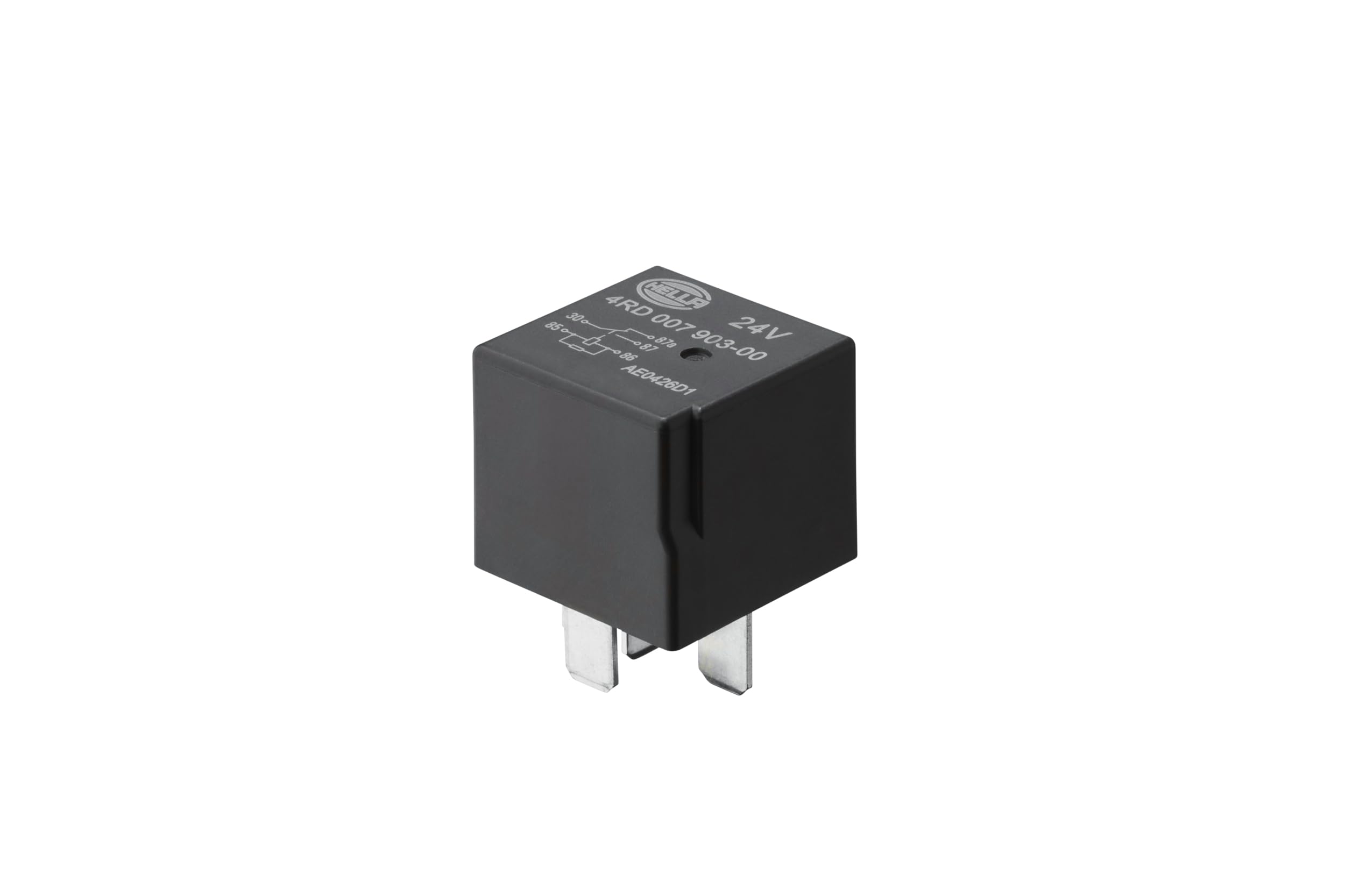 HELLA 007903001 24V 10/20A SPDT Relay, Black