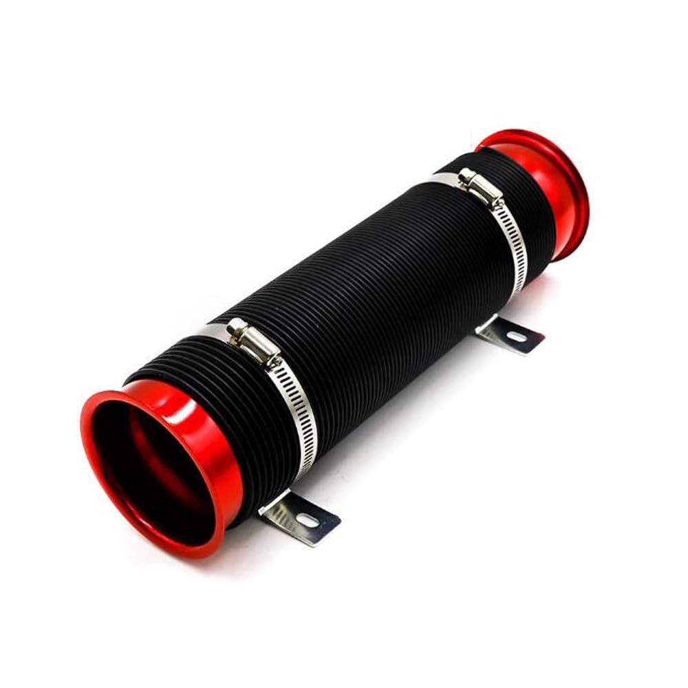 Shkalacar Tubo de Admisión de Aire Frío Conducto Flexible Universal de 3 Pulgadas/76 mm Manguera de Escape del Sistema de Admisión