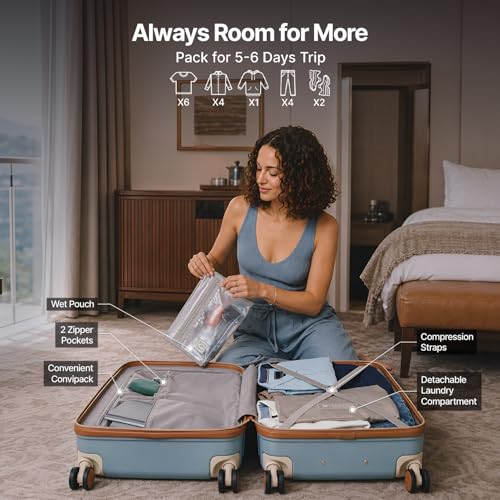 Image of uppercase Chester Medium Size Trolley Bag for Travel | 360 8 Wheels Hard Luggage with TSA Lock, Anti-Theft Zippers | Hard Sided Polycarbonate Suitcase for Both Men & Women (Grey)