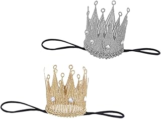 Beavorty 2 Pçs Infantil Tiara De Cristal Presentes De Cristal Laços De Cabelo Para Meninas Coroa Coroa Hairband De Concurso Coroas Primeira Festa De Aniversário Headband Coroa Headband