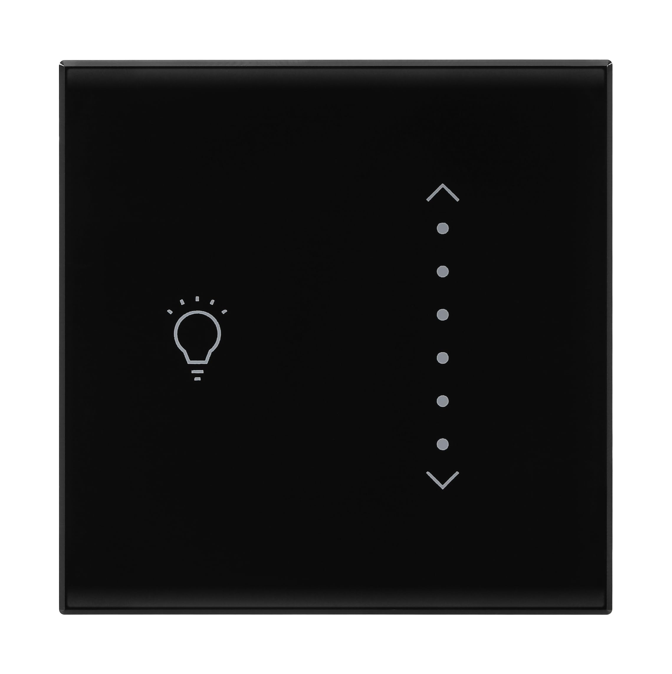 Legrand 2 Module Universal LED Touch Light Scroll Dimmer | 300 W, PMMA Mechanism, Electronic Enclosure, Polycarbonate | Suited for Office, Hotel, Residence (Pack of 1, Black)