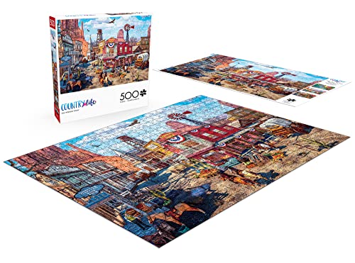 Buffalo Games - Country Life - Old Western Town - 500 Piece Jigsaw Puzzle, 53 cm x 38 cm - Image 4