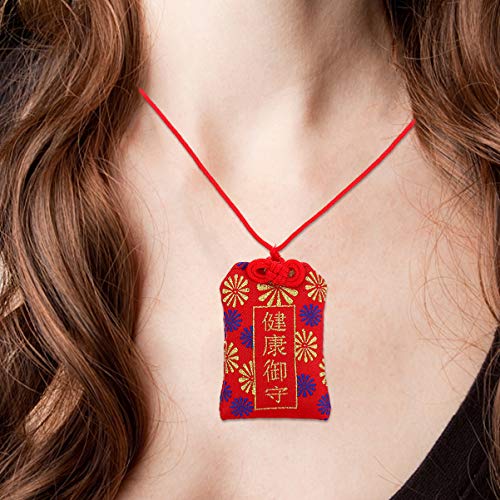 Feng Shui Luck Bag Japanese Fortune Bag Japanese Omamori Charm Amulet Bring for Health Red Color Japanese Shrine Charm Car Hanging Lucky Bag - Image 3