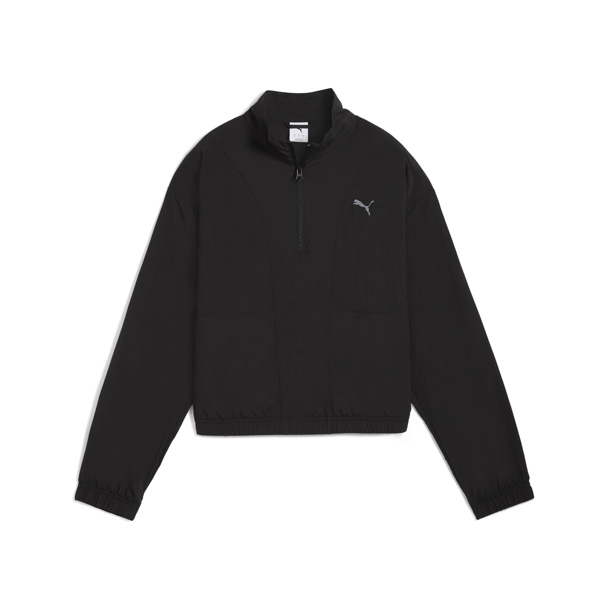 PUMA HER Woven Half-Zip Crew Sweatshirt Kadın