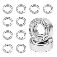 SANTUO MR128ZZ Kugellager, 12 Stück Rillenkugellager Set 8 * 12 * 3.5 mm Mini Kugellager für DIY Drehbänke Motoren 3D-Drucker Fräsmaschinen