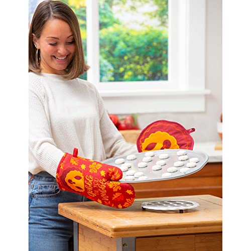 Gant de cuisine et manique à dinde textile isolant pour four chaud - 3