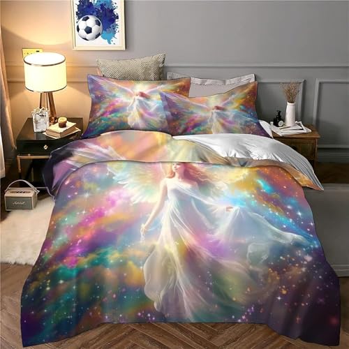 Housse de couette fleurs d'amandier grand confort en microfibre - 6