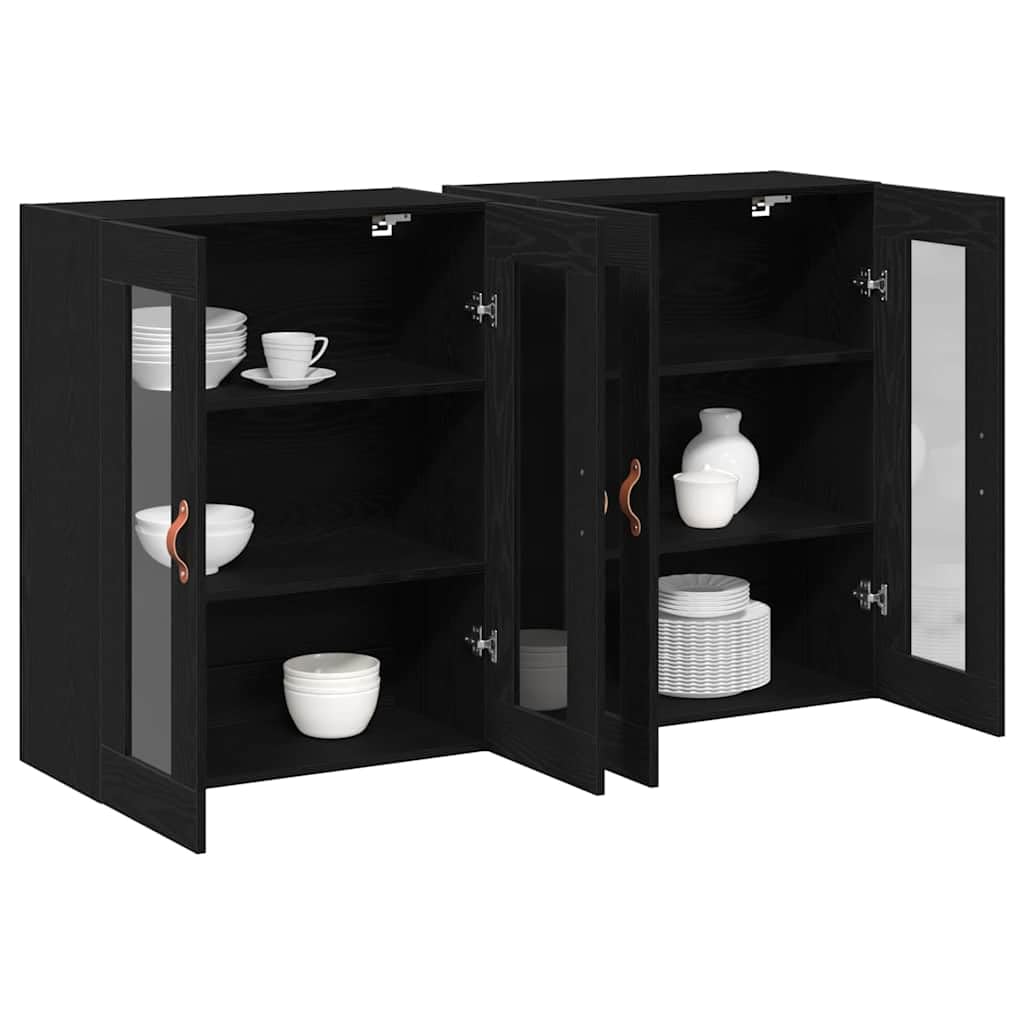 Cabinets muraux gain de place contre le désordre du salon